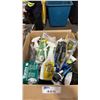 Image 2 : BOX OF ASSORTED MARINE LUBRICANTS, 4-STROKE OIL, VINYL CLEANER, DEFOGGER, LUBE PUMPS, MILDEW