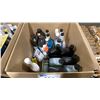 Image 9 : BOX OF ASSORTED MARINE CLEANERS, OILS, POLISH, POWER STEERING FLUID, HYDRAULIC STEERING FLUID, GAS