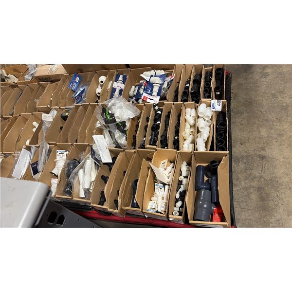 PALLET OF ASSORTED MARINE PLUMBING PARTS & HARDWARE