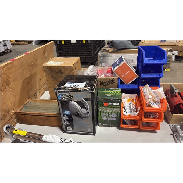 F2 TRAILER WINCH, ANODE KIT, LIFE BUOY LIGHT, BIRD REPELLER & MORE