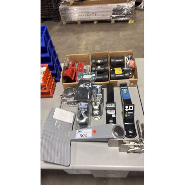 ASSORTED TRAILER PARTS/ATTACHMENTS,