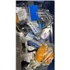 Image 2 : 2 BINS OF ASSORTED MARINE ITEMS- OAR COLLARS, LIGHTS, BRACKETS, OARLOCKS, SCOTTY LAKE TROLLER,