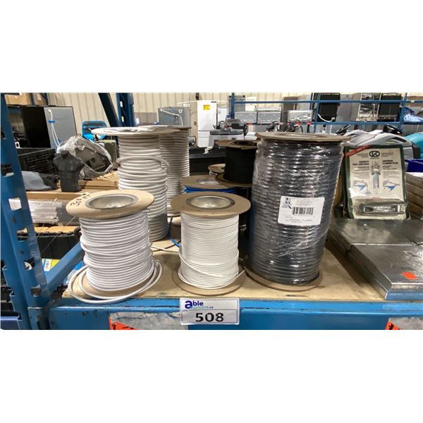 9 SPOOLS OF ASSORTED MARINE CORDAGE