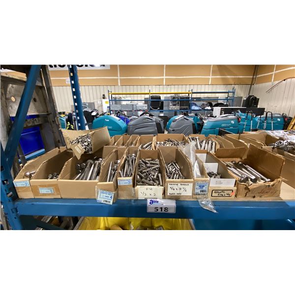 ASSORTED MARINE HARDWARE- MACHINE SCREWS & CARRIAGE BOLTS