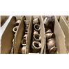 Image 2 : ASSORTED BRASS MARINE PLUMBING PARTS- GATE VALVES, COUPLINGS, ELBOWS, DRAIN STRAINERS,