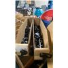 Image 5 : ASSORTED PLASTIC BUCKLES, SNAP HOOKS, D RINGS WITH BOX OF VELCRO ROLLS, SAND PAPER & TAPE