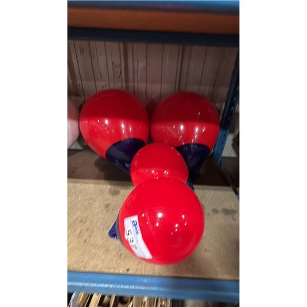 2 POLYFORM A-2 BOUYS AND 2 POLYFORM A-O BOUYS