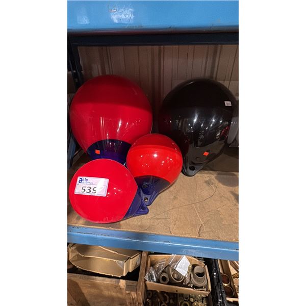 2 POLYFORM A-2 BOUYS AND 2 POLYFORM A-O BOUYS