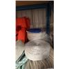 Image 3 : SAMSOM 3/8D WHITE GOLD 300' ANCHOR LINE, NYLON STRAPS, 2 LIFEJACKETS AND ASSORTED ROPE