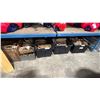 Image 1 : 3 BINS AND ASSORTED BOXES AND CRATES OF MARINE HARDWARE *BINS NOT INCLUDED*