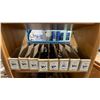 Image 3 : NATURAL WOOD BOOKCASE WITH ASSORTED PLASTIC HOSE FITTINGS APPROX 20"W X 11"D X 68"H