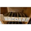 Image 5 : NATURAL WOOD BOOKCASE WITH ASSORTED PLASTIC HOSE FITTINGS APPROX 20"W X 11"D X 68"H