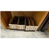 Image 7 : NATURAL WOOD BOOKCASE WITH ASSORTED PLASTIC HOSE FITTINGS APPROX 20"W X 11"D X 68"H