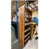 Image 8 : NATURAL WOOD BOOKCASE WITH ASSORTED PLASTIC HOSE FITTINGS APPROX 20"W X 11"D X 68"H