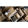 Image 4 : LARGE BIN OF ASSORTED MOSTLY BRASS MARINE HARDWARE- SCREWS, NAILS, BOLTS NUTS & MORE *BIN NOT