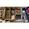 Image 8 : LARGE BIN OF ASSORTED MOSTLY BRASS MARINE HARDWARE- SCREWS, NAILS, BOLTS NUTS & MORE *BIN NOT