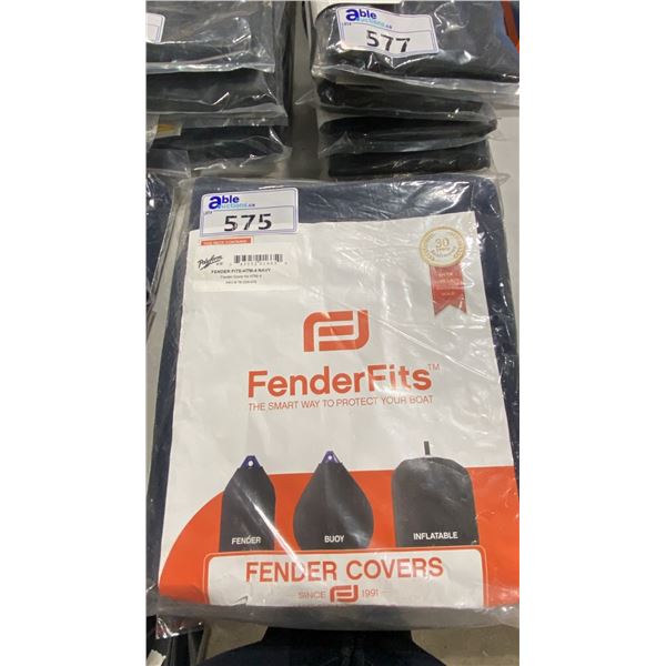 2 POLYFORM FENDER COVERS NAVY & BLACK FITS HTM-4