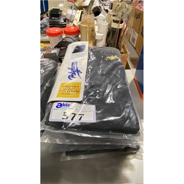 5 ASSORTED SIZE BLACK POLYFORM FENDER COVERS