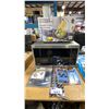 Image 1 : PANASONIC STAINLESS STEEL/BLACK MICROWAVE, FRUIT HAMMOCK, MEAT THERMOMETERS, MAGMA GRILL MOUNT &