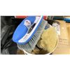 Image 11 : ASSORTED MARINE ITEMS- SEAT CUSHIONS, DECK/BOAT BRUSHES, SHIM STOCK, INFLATABLE FENDERS, CORD