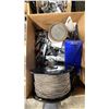 Image 4 : PALLET OF ASSORTED MARINE HARDWARE- CLEATS, 3 AND 4 WAY CORNER PARTS, TEAK PLUGS, BEAD CHAIN, DECK
