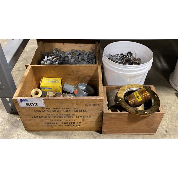 ASSORTED MARINE PARTS & HARDWARE