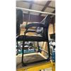 Image 2 : 4 BLACK PADDED LEATHER LOOK CLIENT CHAIRS