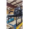 Image 2 : 4 BLACK PADDED LEATHER LOOK CLIENT CHAIRS