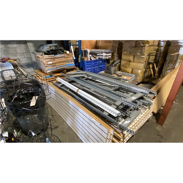 APPROX 7 PALLETS OF COMMERCIAL RETAIL RACKING/SHELVING