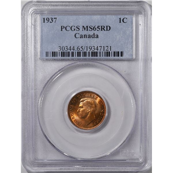 1937 Canada 1¢ PCGS MS-65 Red (Ex Blay)