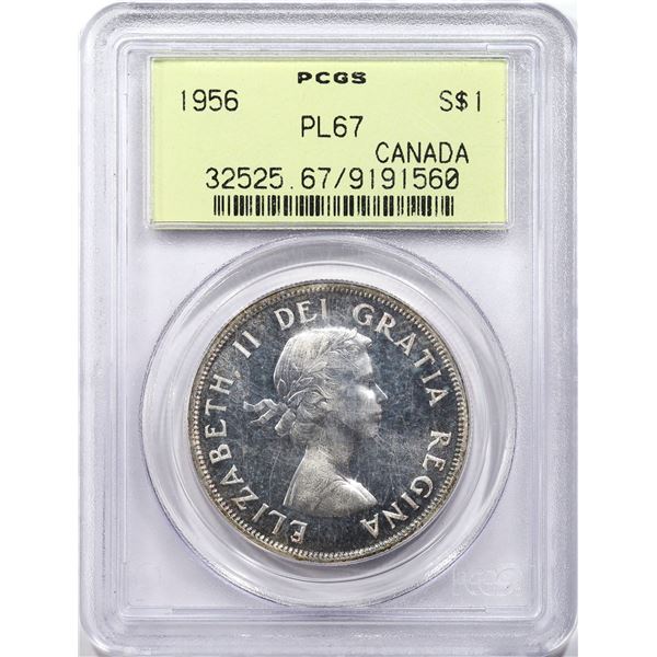 1956 Canada $1 PCGS PL-67
