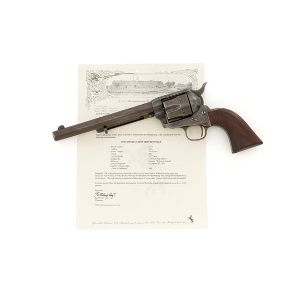 Factory Refurbished U.S. Colt Single Action Army Revolver Shipped to Manila, Philippines