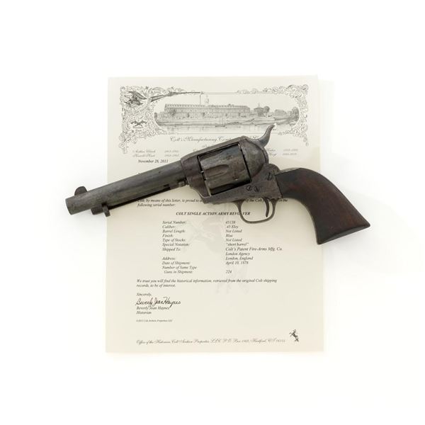 London Shipped Antique Colt Single Action Army Revolver