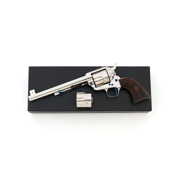 U.S.F.A. Single Action Army Flattop Target Revolver with Extra Cylinder,