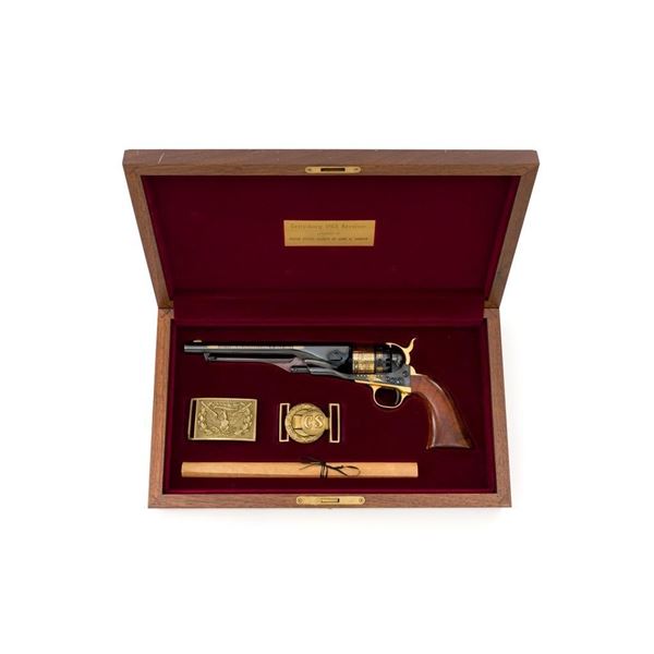 Uberti Gettysburg 1863 Commemorative 1860 Army Percussion Revolver with Case and Accessories