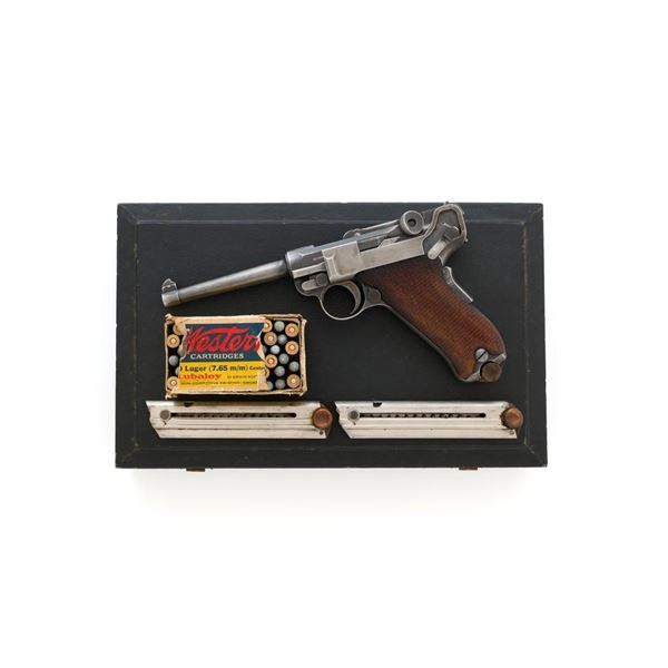 DWM Model 1900 American Eagle Commercial Luger with Case and Three (3) Magazines