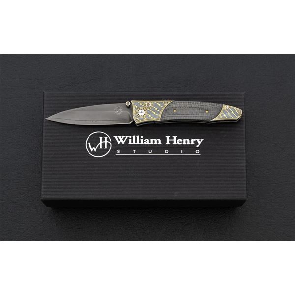 One of 100 William Henry Model B30 Bolt Button Lock Folding Knife