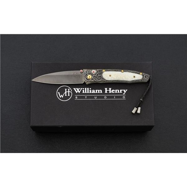 One of 25 William Henry Model B30-1114 Alpine Button Lock Folding Knife