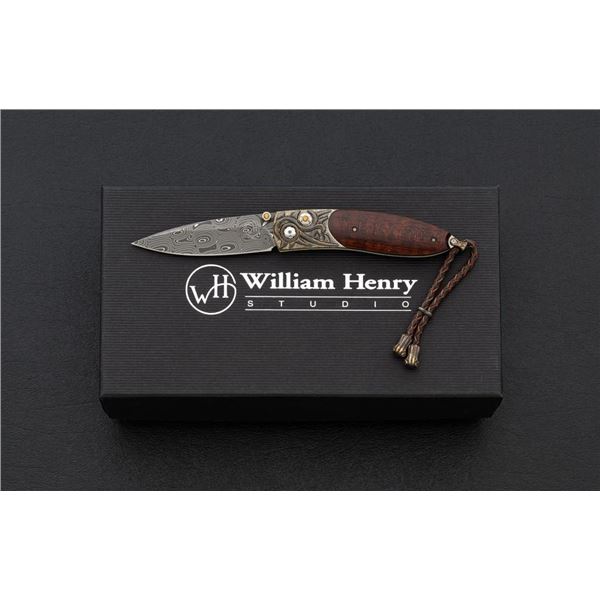 One of 25 William Henry Model B05 Rockdell Button Lock Folding Knife
