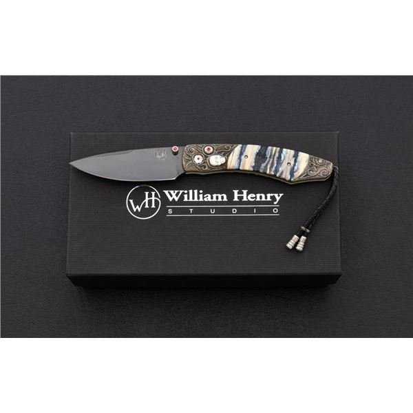 One of 50 William Henry Model B12 Catacomb Button Lock Folding Knife