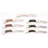 Image 2 : Lot of Seven (7) Custom Handled Buck Model 500 Duke Lockback Folding Knives
