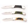 Image 4 : Lot of Seven (7) Custom Handled Buck Model 500 Duke Lockback Folding Knives