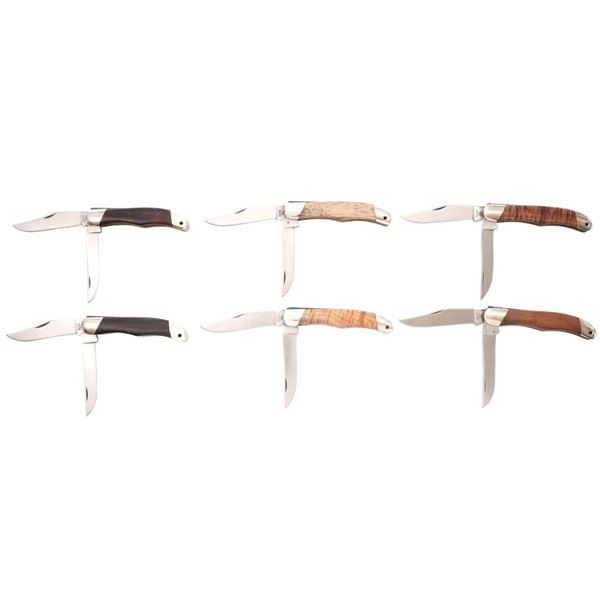 Lot of Six (6) Custom Handled Buck Model 317 Trailblazer Slipjoint Folding Knives