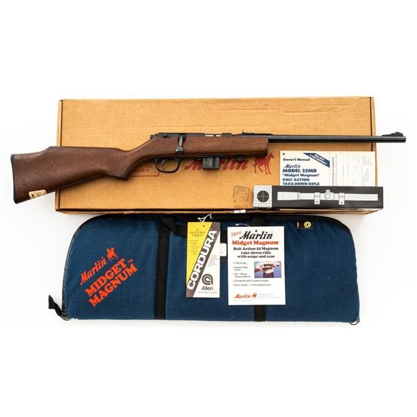 1st Year Production Scarce Marlin Model 25MB ''Midget Magnum'' Bolt Action Takedown Rifle