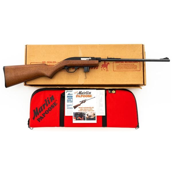 1st Year Production Marlin Model 70P Papoose Semi-Automatic Takedown Carbine