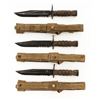 Image 2 : Lot of Three (3) U.S. Marine Corp OKC (Ontario Knife Company) 3S Combat Knife/Bayonets with Scabbard