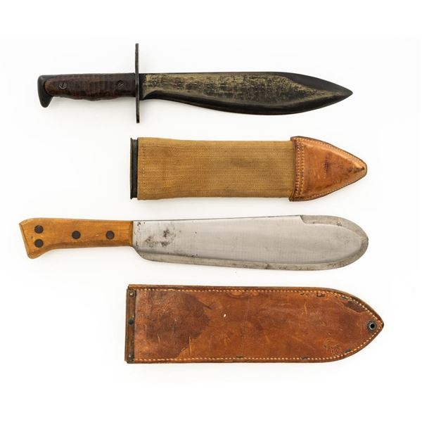 Lot of Two (2) U.S Military Knives with Sheaths