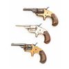 Image 1 : Lot of Three (3) Colt Open Top Pocket Model 7-Shot .22 RF Revolvers