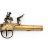Image 4 : London Marked Brass Screw Barrel Flintlock Pistol
