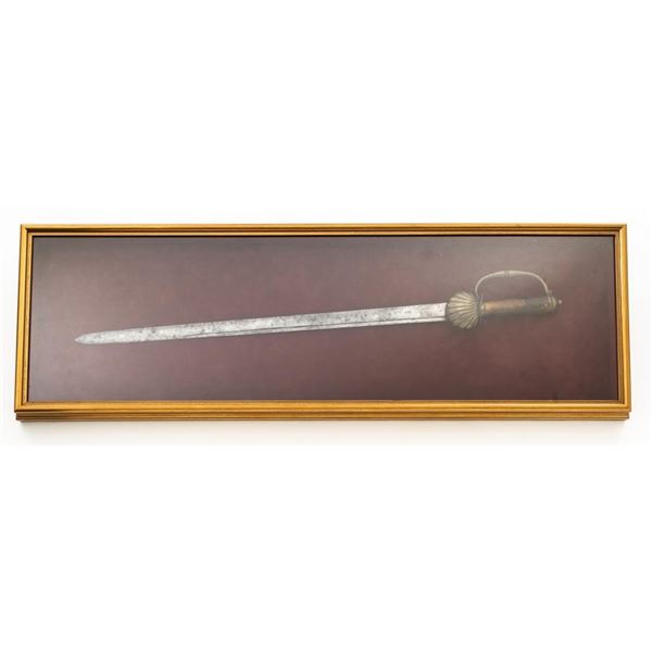 Cased Revolutionary War Clamshell Hanger Sword